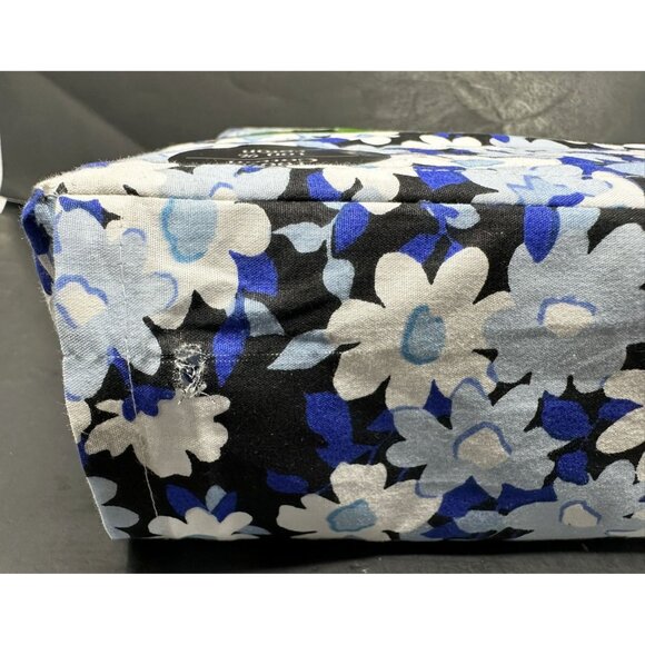 KATE SPADE VINTAGE GARDEN Indigo Blue Floral Print Cotton QUEEN Sheet Set NEW - Picture 8 of 8